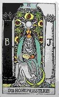 "Die Hohepriesterin", Tarotkarte Rider-Tarot