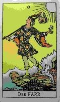 " Der Narr ", Tarotkarte Rider-Tarot